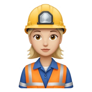 factory worker woman  sticker