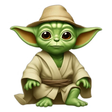 Yoda en vacances sticker