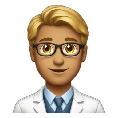 Sexy young tanned bioinformatician sticker