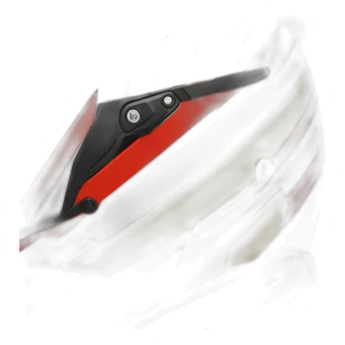 Red and Yellow F1 Helmet, #cc0000 #00cc00 sticker