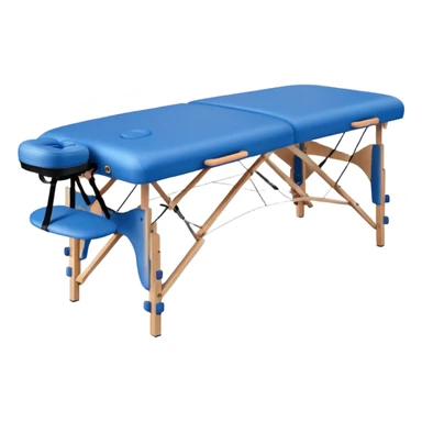 massage table blue sticker