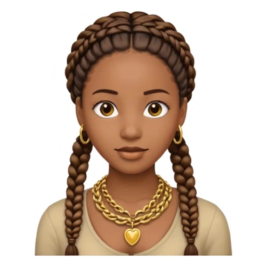 Black female with braids sticker