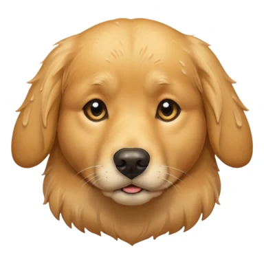 sad dog sticker