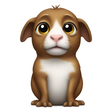 guinea in hand facing screen sticker