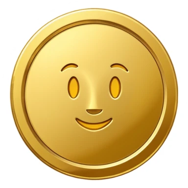 generate me a simple gold coin sticker