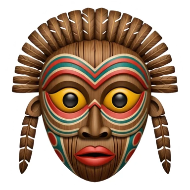African Tribal Mask sticker