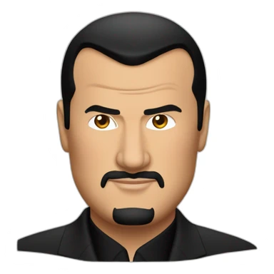 Fat-Steven-Seagal-wearing-black-suit-perfectly-centered sticker