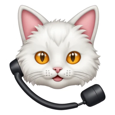 cat's ear on the phone sticker