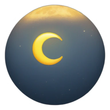 Soleil avec la lune sticker