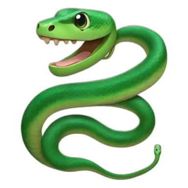 A snake with a hearing aid sticker