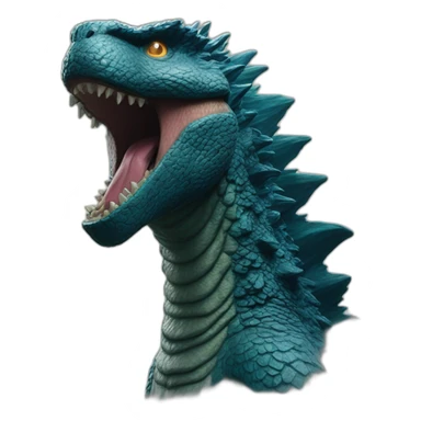 Godzilla (proportional) mouth closed (realistic) (Godzilla King of the Monsters, 2019) sticker