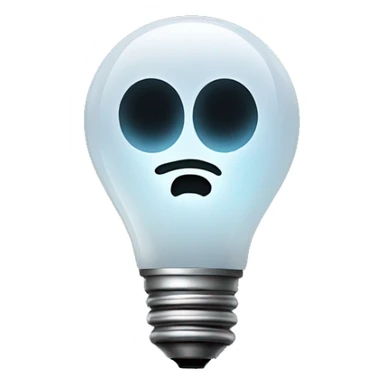 A ghost light is a single light left on in a theater when it's empty and dark. It's usually a lightbulb on a portable stand sticker