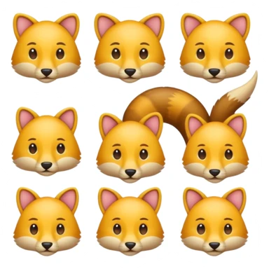 Find the different emoji challenge.
Use animal emojis with no visible facial expressions.
Focus on body shape, tail, ear, or color differences.
Minimal background.
Hard difficulty. sticker