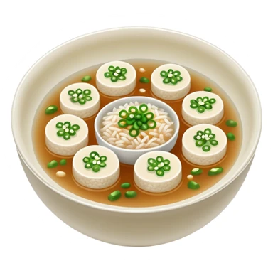 Make an emoji of tteokguk, a traditional Korean food. sticker