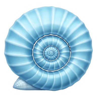 Light blue seashell sticker