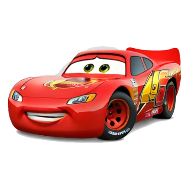 lightning Mcqueen but sad sticker