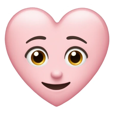 Pastel pink heart ￼ sticker