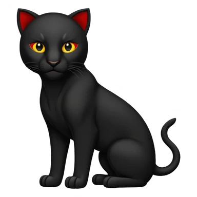 Pantera negra cuerpo pequeña tipo whatsapp silueta sticker