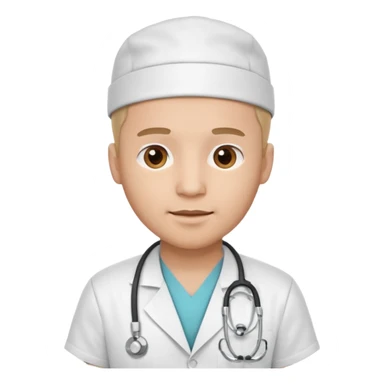 Nurse man sticker