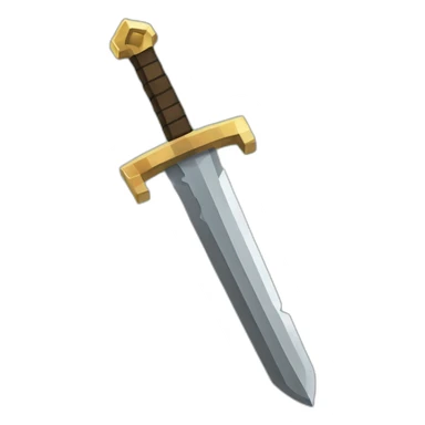 iron sword Minecraft sticker