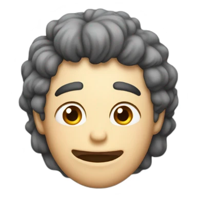 Emoji congelado con corona sticker