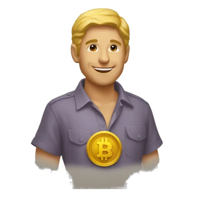 Minador btc feliz  sticker