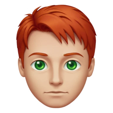Fisher red hair man sticker