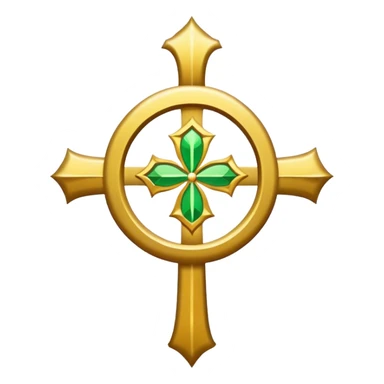 Priest's emblem with a touch of green sticker