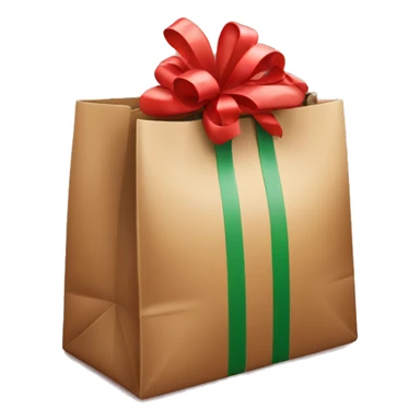 Christmas gift bag sticker