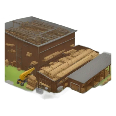 modern lumber factory sticker