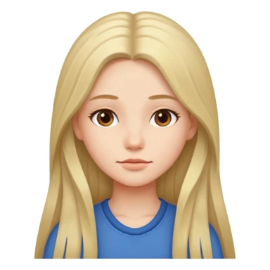 a girl who is calm sticker