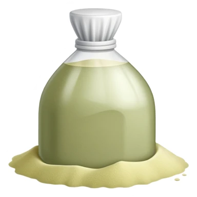 Pale olive laundry detergent sticker