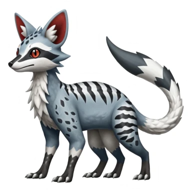Silvally-Nargacuga-Trico-Genet-fusion-animal-hybrid-creature, full body sticker