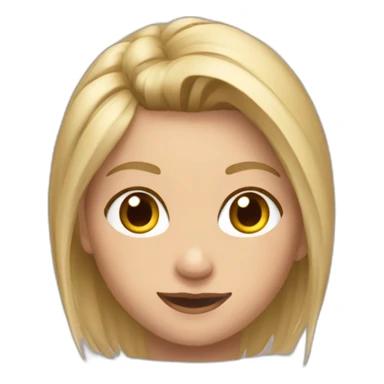 Gimnasta rítmica rubia sticker