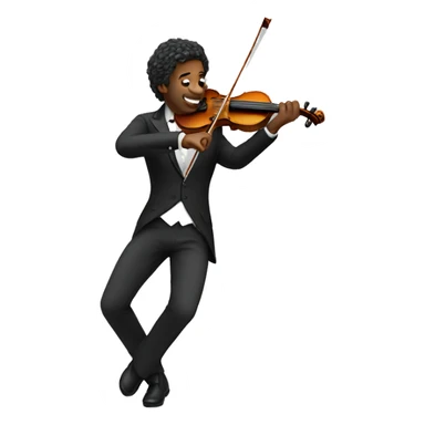 Dancing violinist sticker