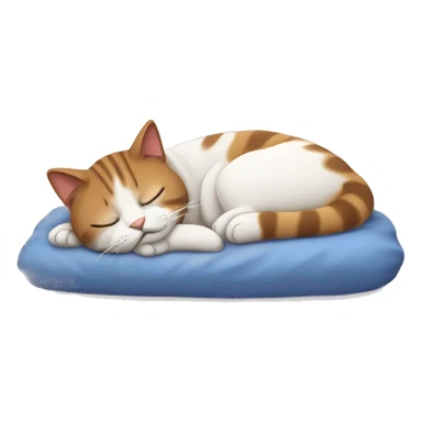 sleeping brittish cat sticker