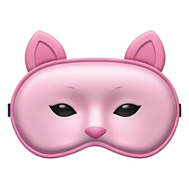 pink sleep mask with zzz sticker