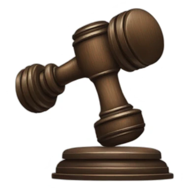 judge hammer sticker