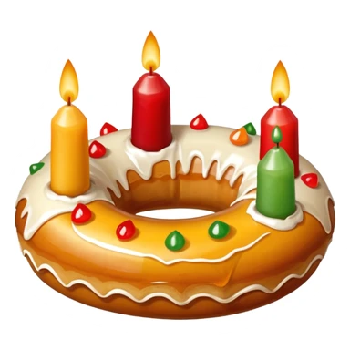 roscon de reyes DE ESPAÑA pero sin velas, sticker