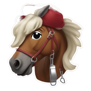 oklahoma sooners mascot as a horse sticker