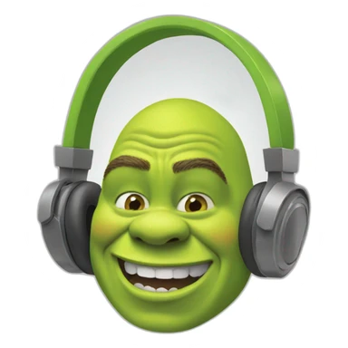 Shrek headphones falling off sticker