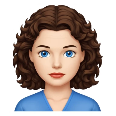 Heather Langenkamp with blue eyes sticker