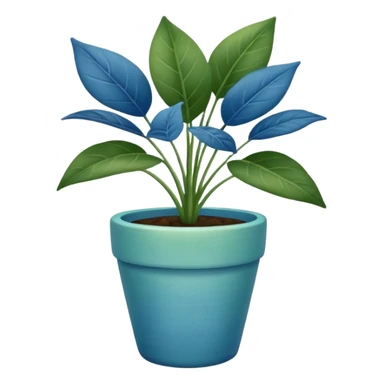 Potted Sidewalk plant blue sticker