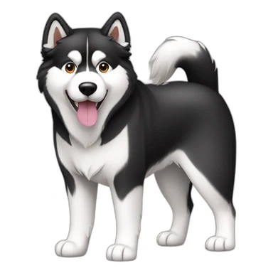 Dog alaskan malamute full-body sticker