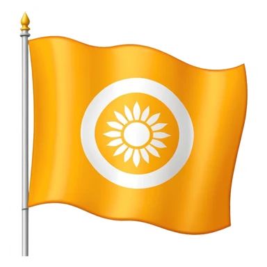 flag yellow white yellow hindi symbol sticker