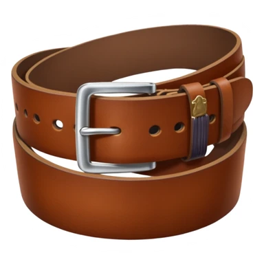 Hand holding folded in half belt at 45 degree angle sticker