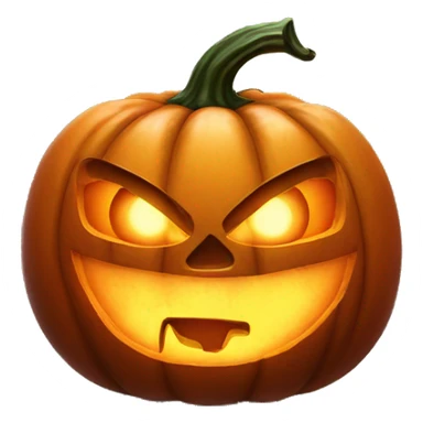 Scary glowing Jack-o-lantern sticker