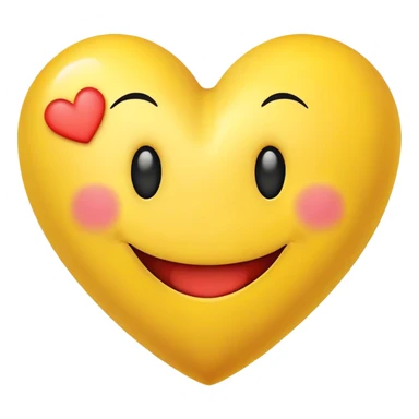 Heart with smiley face  sticker