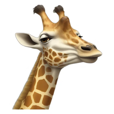 Une girafe qui mange zelda sticker