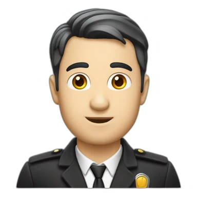 Conducteur d'auto-école homme noir un peu gros sticker